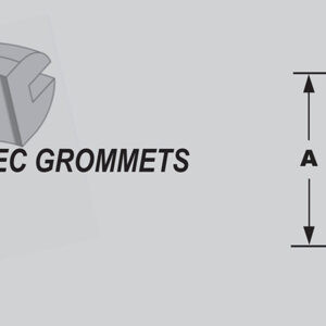 MIL-Spec grommets—callouts A, B, C, D, E